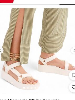 Teva White Platform Universal Sandals